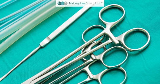 surgical tools on a table